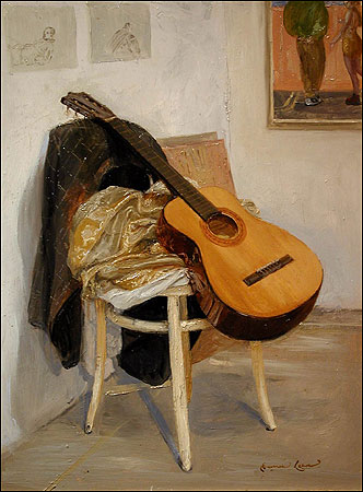 STUDIO CORNER WITH GUITAR 